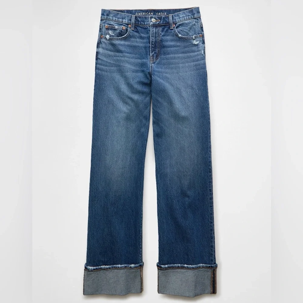 American‎ Eagle Stretch High-Waisted Stovepipe Cuffed Jean